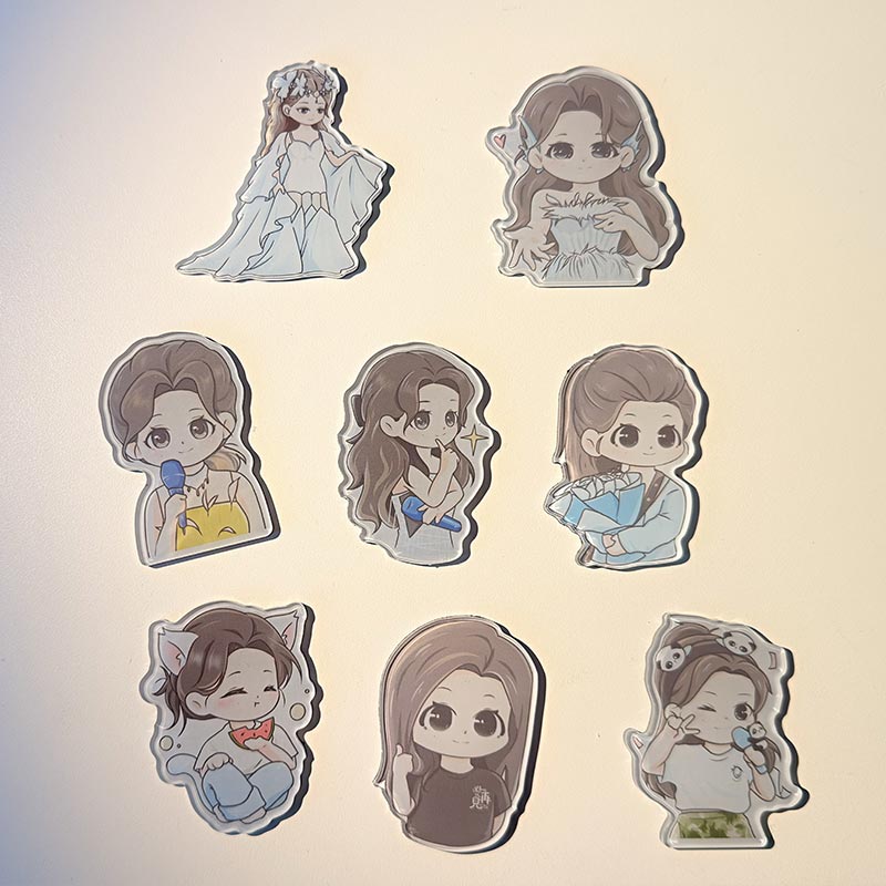 漫画 3D アクリル冷蔵庫マグネット